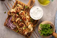 Chicken Souvlaki And Tzatziki Sauce