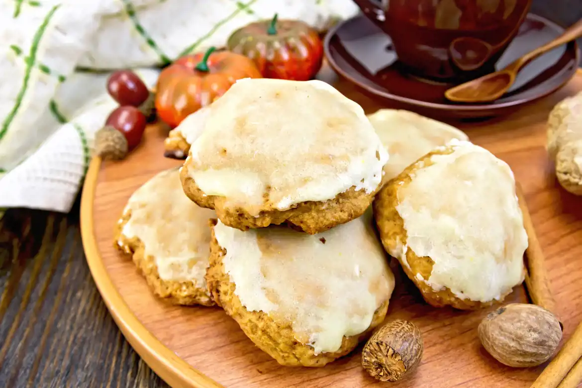 Iced Pumpkin Cookies