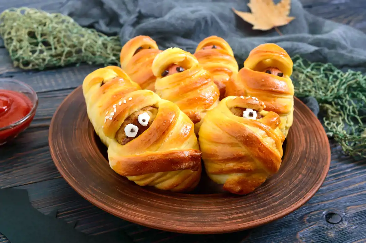 Silly Sausage Wrapped Mummies